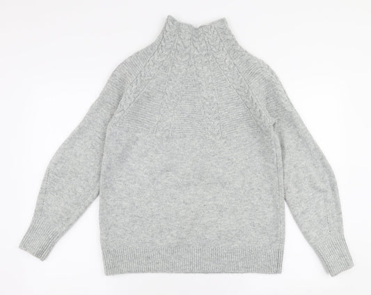 Womens UK Size XS Topshop Grey Pullover Jumper