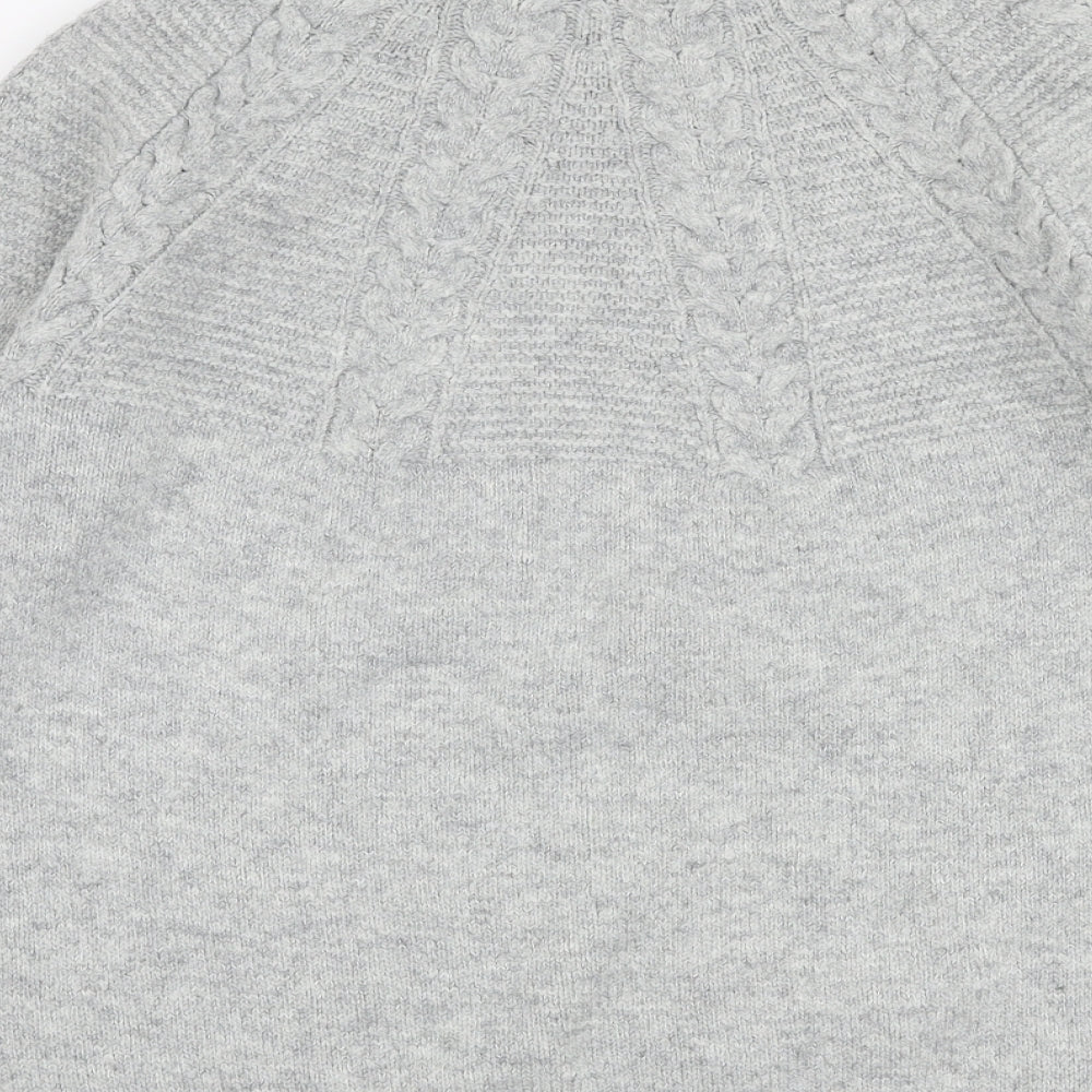 Womens UK Size XS Topshop Grey Pullover Jumper