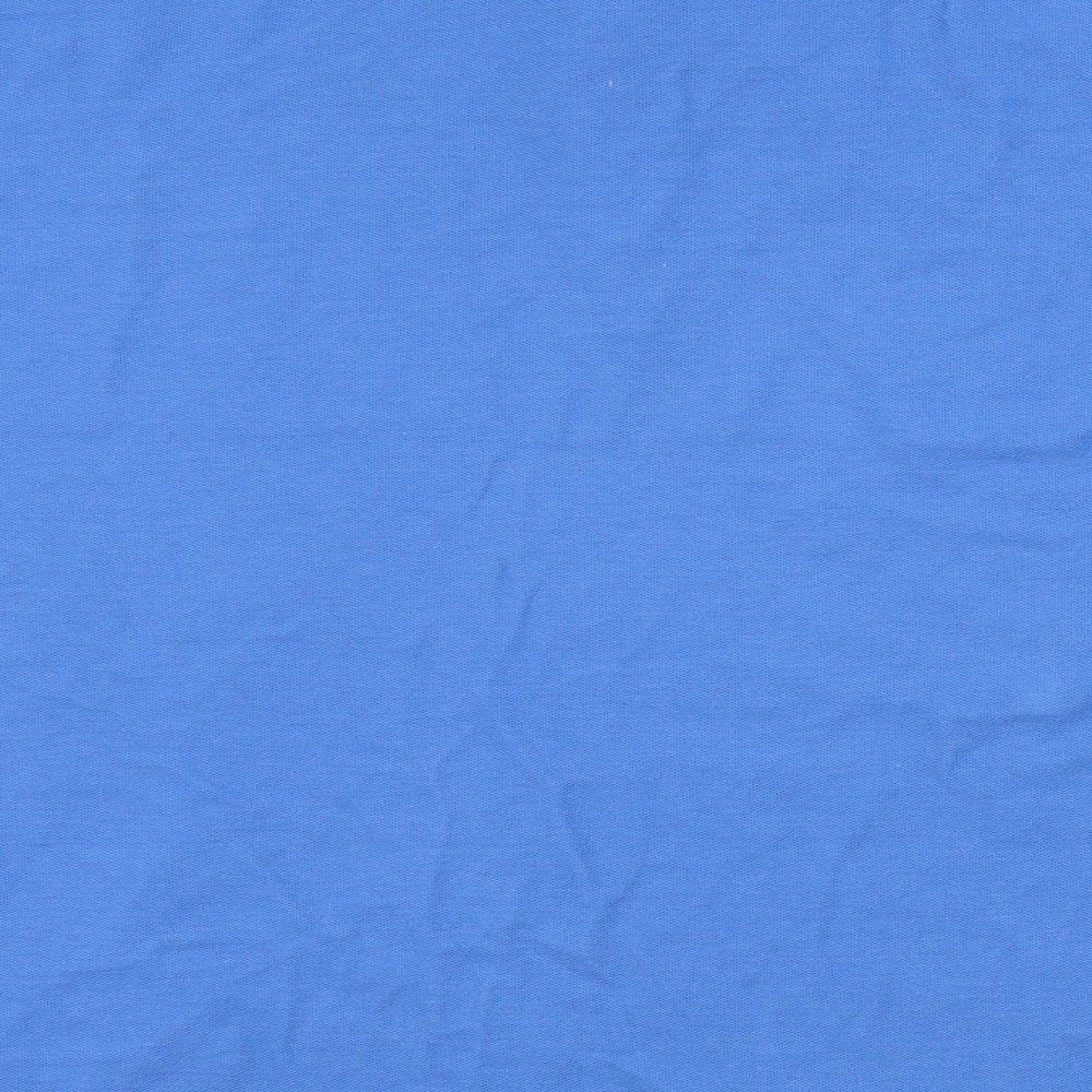 Dunnes Stores Mens Blue 100% Cotton Polo Size S Collared Button