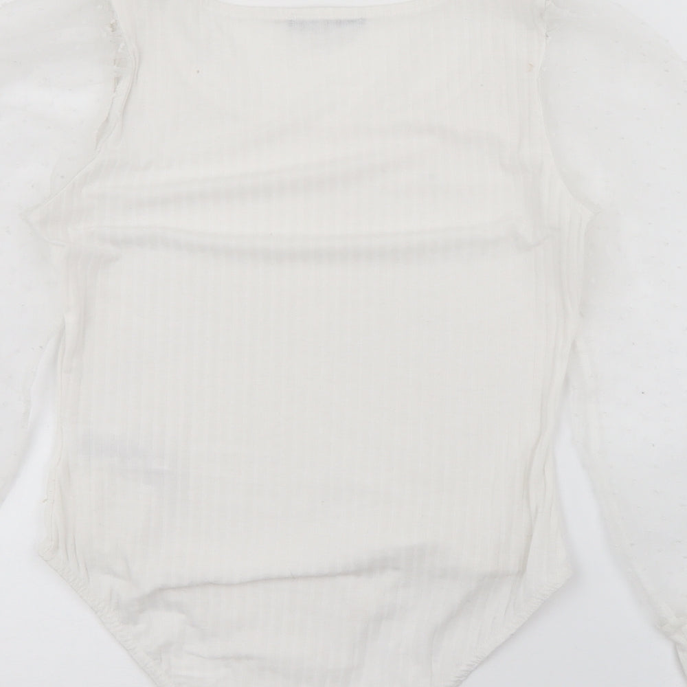 Womens UK Size 14 Quiz White Pullover Jumper