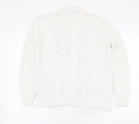 Womens UK Size S Beaumonde Ivory Cardigan Jumper
