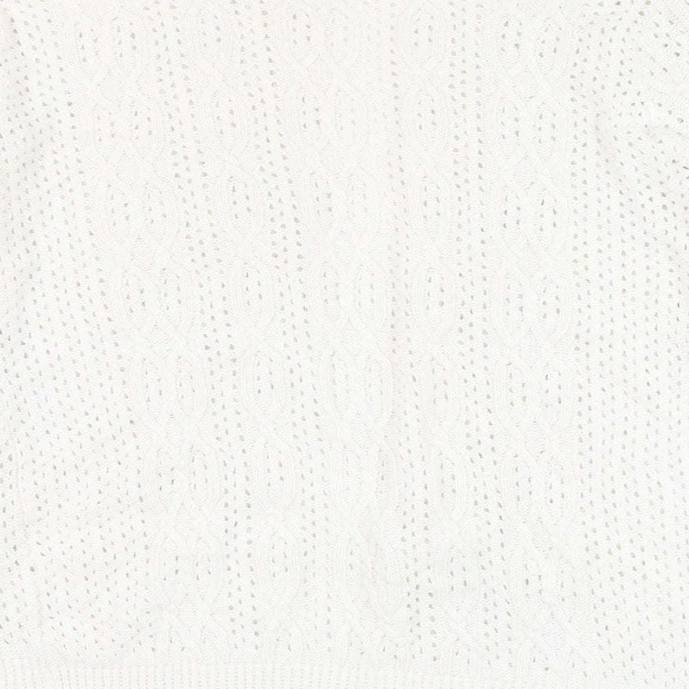 Womens UK Size S Beaumonde Ivory Cardigan Jumper
