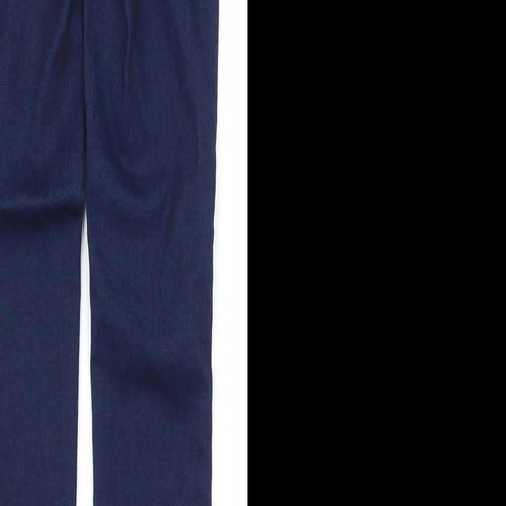 Brand and care label for Denim & Co. women’s blue cotton jegging jeans, size UK 6, 28.5-inch leg regular