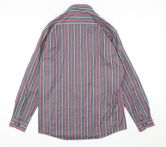 Mens UK Size L Daniel Grahame Multicoloured Button-Up Long Sleeve Casual Shirt
