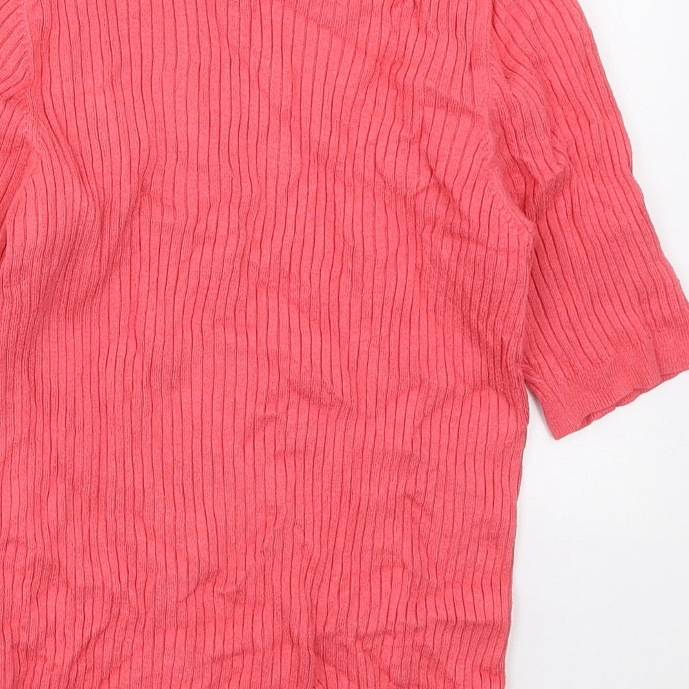 Womens UK Size 10 Marks and Spencer Pink Pullover Jumper