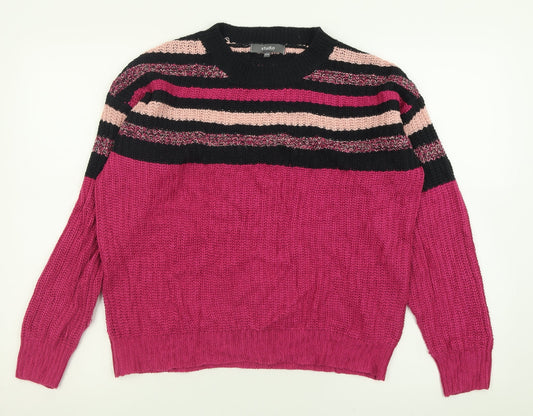 Womens UK Size 12 Studio Purple Pullover Jumper
