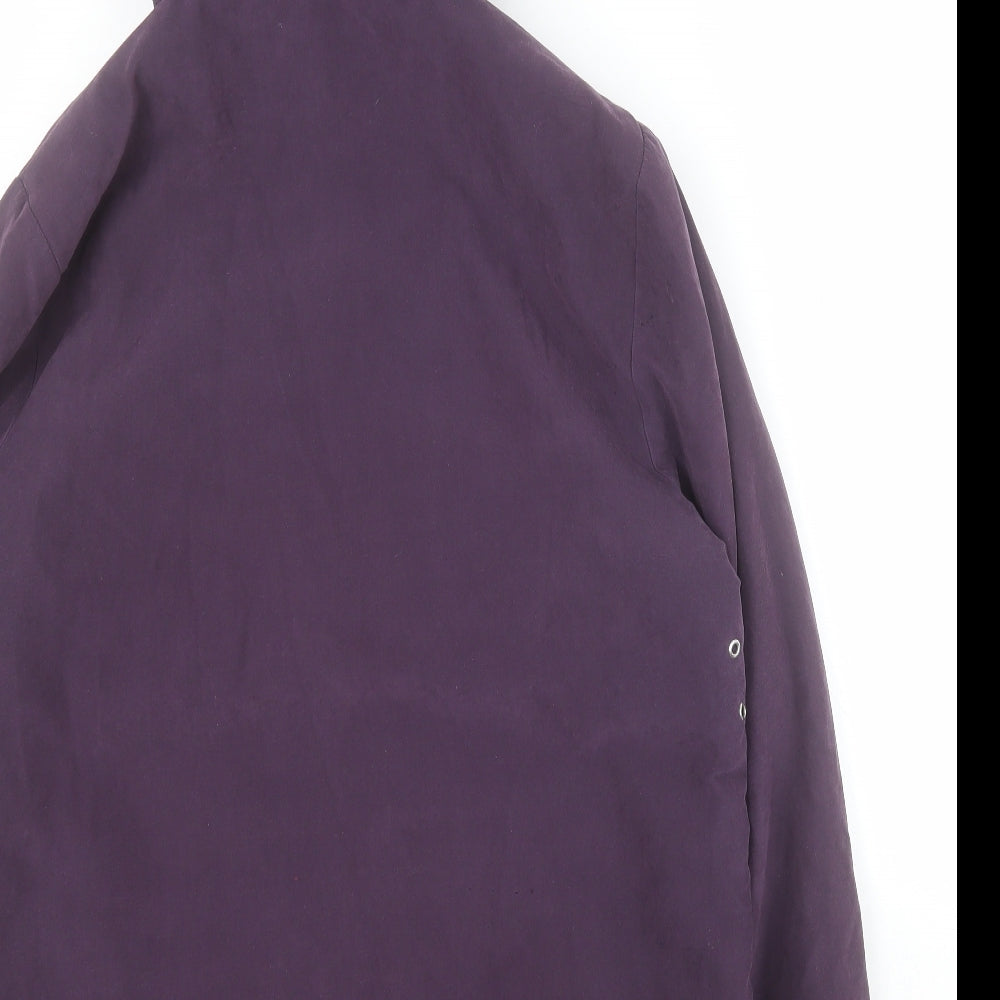 Womens UK Size 14 Classics Purple Pea Coat