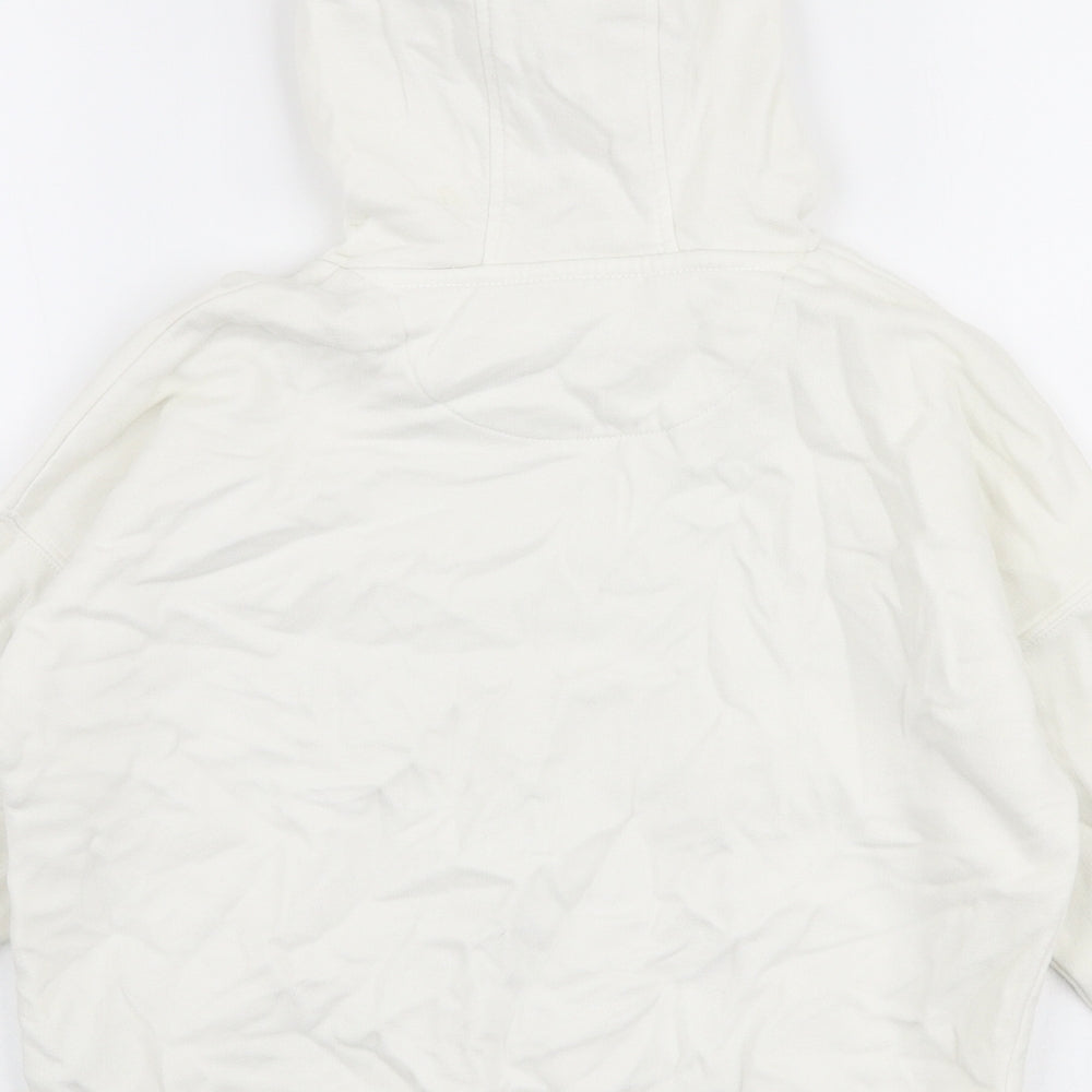 Marks and Spencer Girls White Cotton Pullover Hoodie Size 7-8 Years Pullover - Space jam