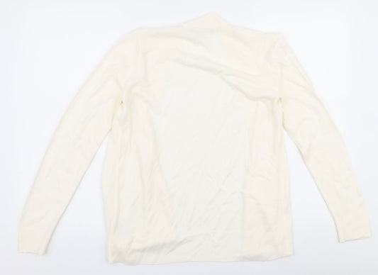 Womens UK Size S Marks and Spencer Ivory Cardigan Jumper