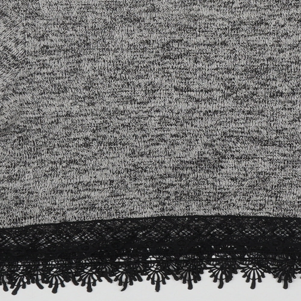 Womens UK Size S Divided by H&M Grey Pullover Jumper