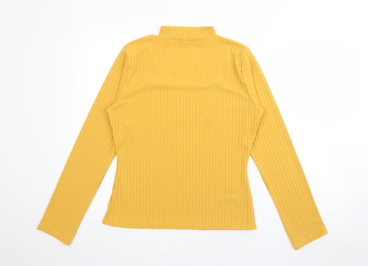 Womens UK Size 14 Quiz Yellow Pullover Jumper