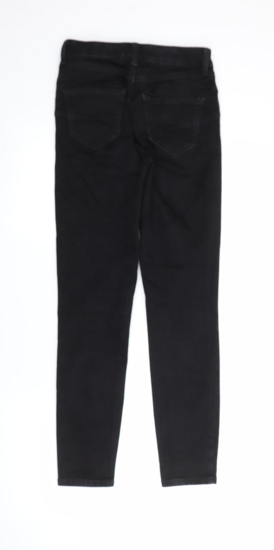 New Look Womens Black Cotton Skinny Jeans Size 8 L27 in Regular