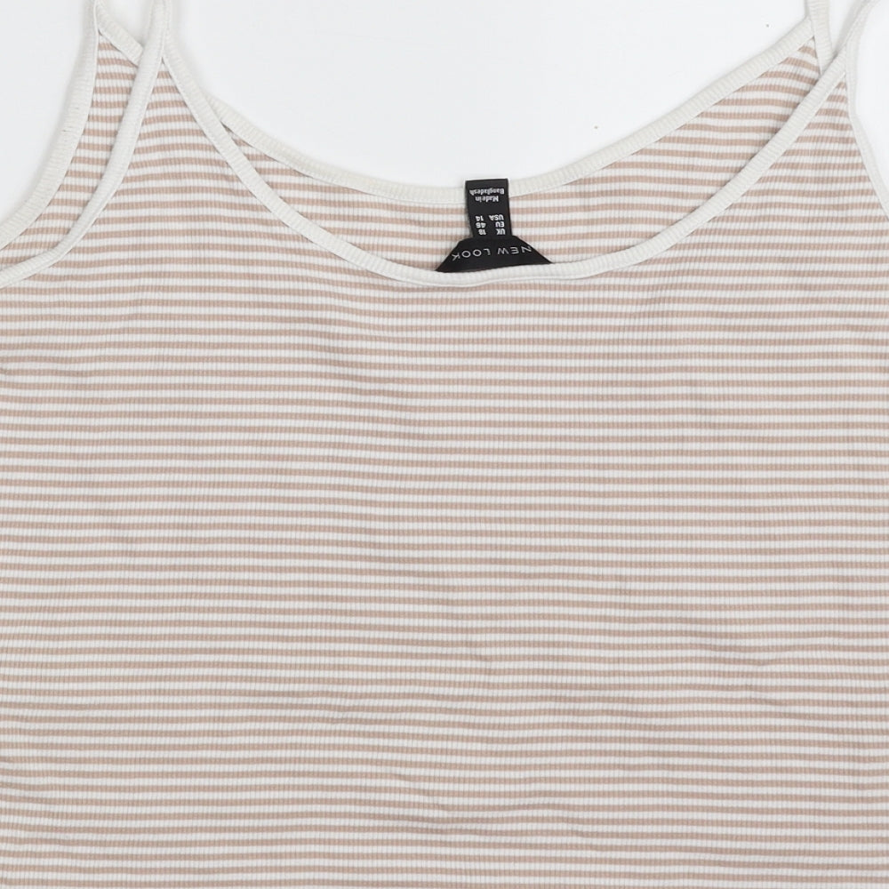 Womens UK Size 18 New Look Beige Camisole Tank