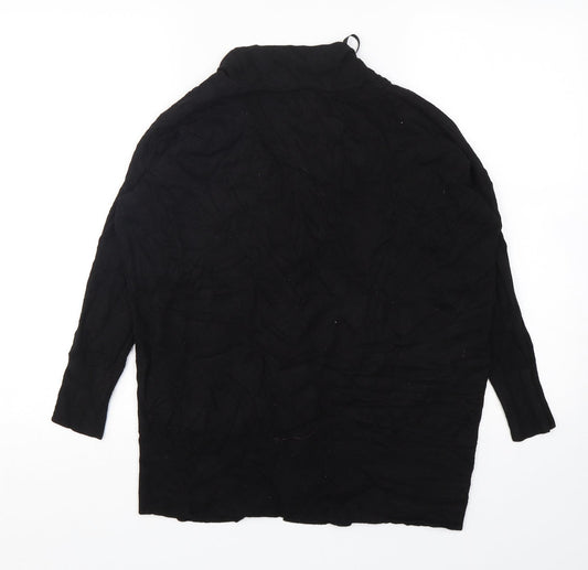 Primark Womens Black V-Neck Viscose Cardigan Jumper Size 10