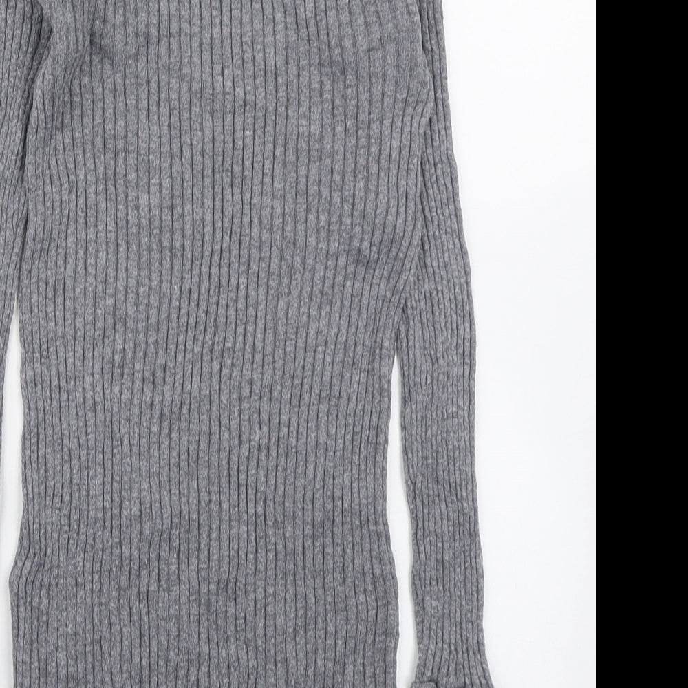 Womens UK Size 8 Topshop Grey Pullover Jumper