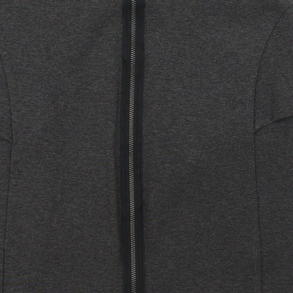 Brand and care label for Limited Collection women’s grey viscose straight & pencil skirt, size UK 8, zip