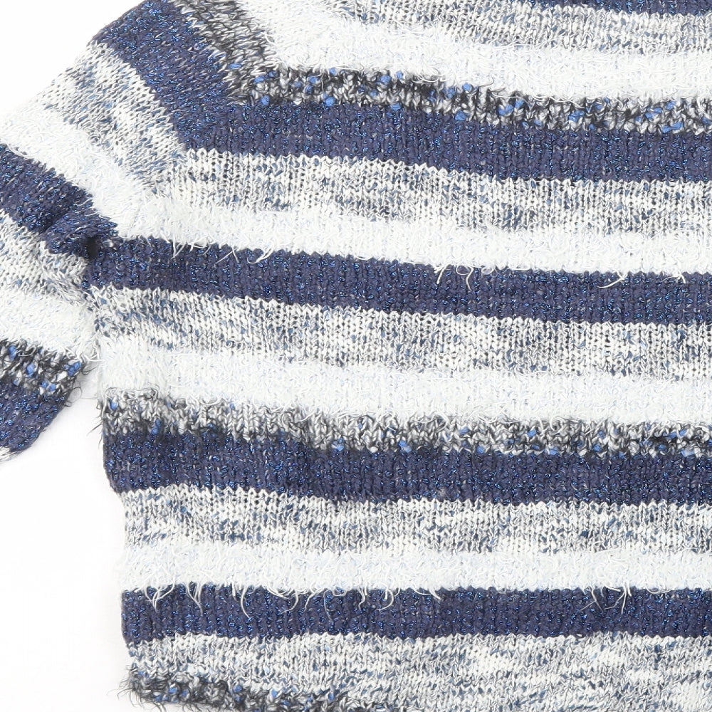 Womens UK Size 10 Marks and Spencer Blue Pullover Jumper