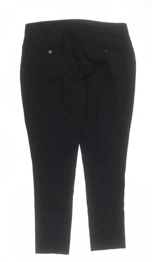 Womens UK Size 16 Yours Regular Fit Carrot Black Trousers