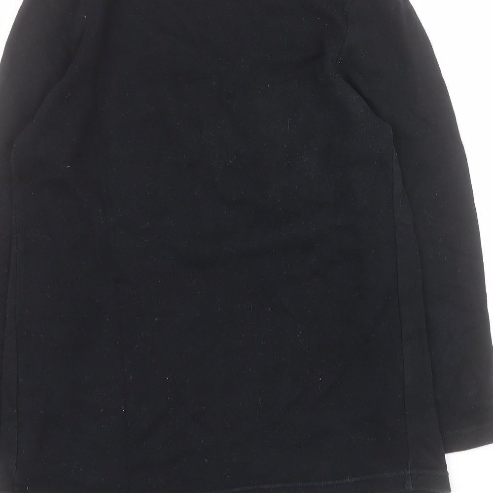Womens UK Size 10 Dorothy Perkins Black Basic T-Shirt