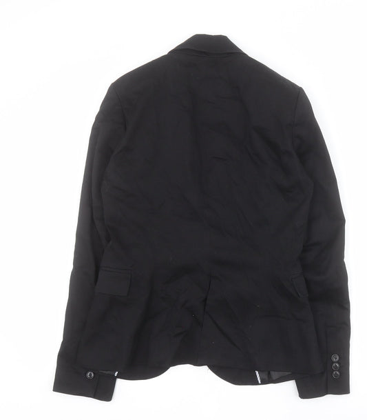 FOREVER 21 Womens Black Jacket Blazer Size S Button