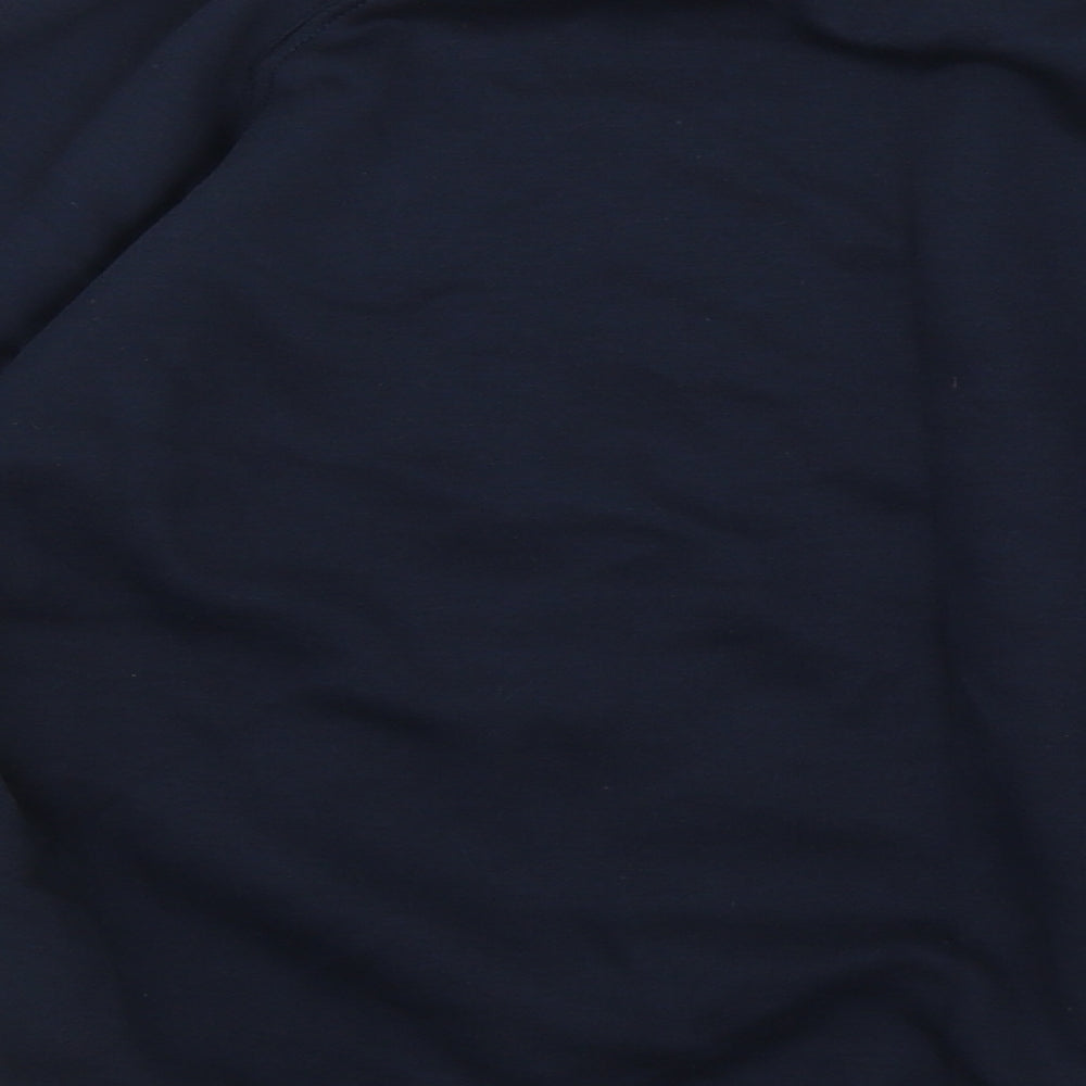 Trutex Mens Blue Roll Neck Polyester Pullover Jumper Size S