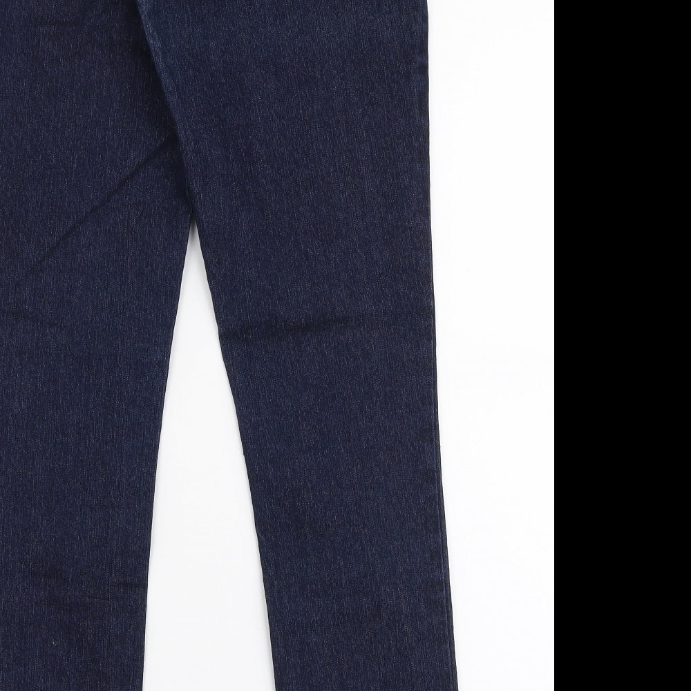 Dorothy Perkins Womens Blue Cotton Skinny Jeans Size 8 L28 in Slim Zip