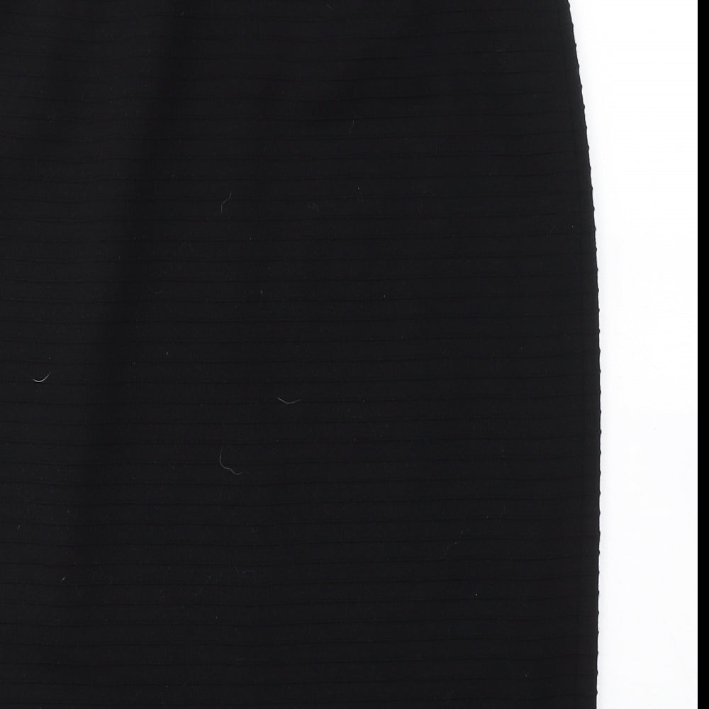 ara Womens Black Cotton Straight & Pencil Skirt Size 14