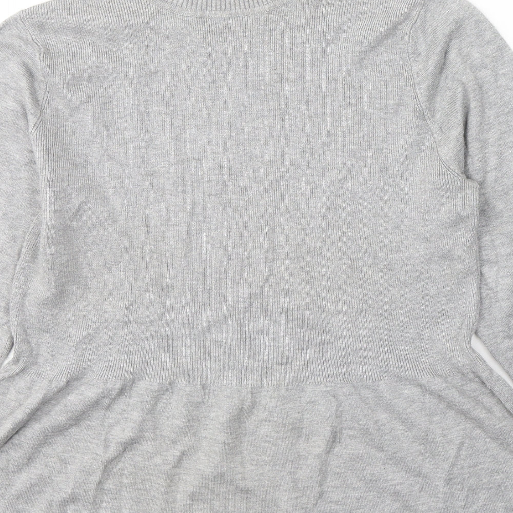 Womens UK Size 12 Marks and Spencer Grey Pullover Jumper