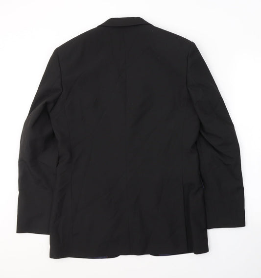 Mens UK Size M SCOTT&TAYLOR Regular Black Suit Jacket