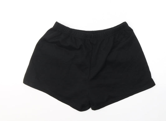 SheIn Womens Black  Cotton Hot Pants Shorts Size M L3 in Regular Pull On
