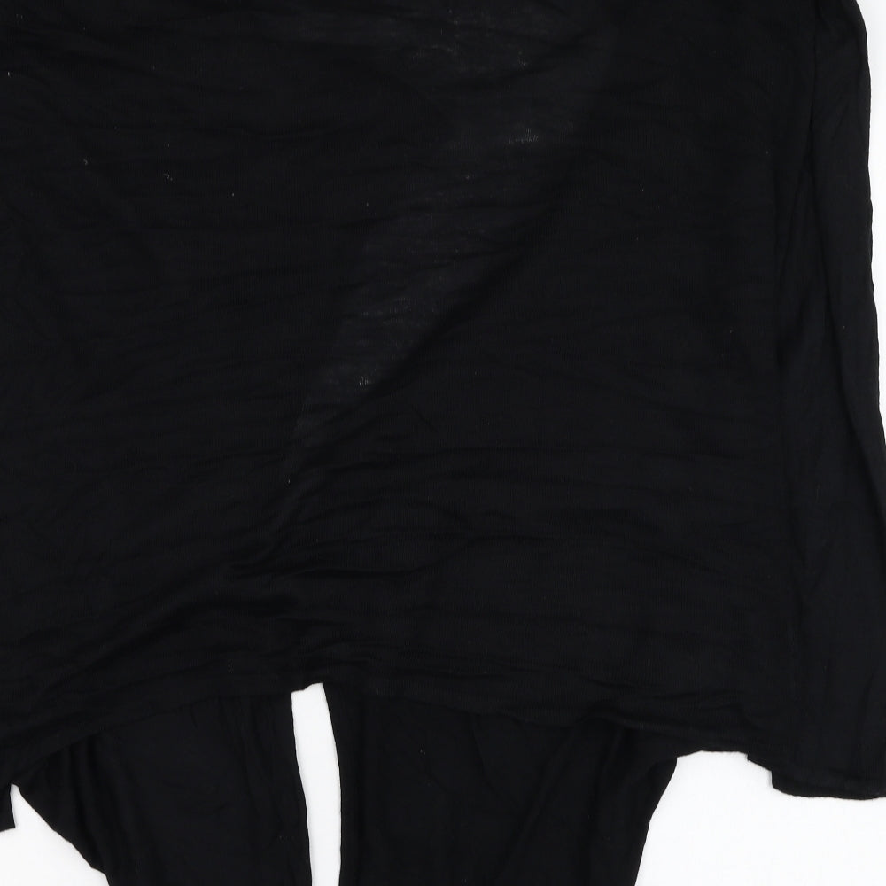 BHS Womens Black Round Neck Polyester Cardigan Jumper Size 12