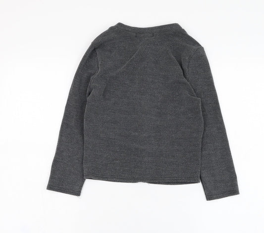 Womens UK Size 8 Missguided Grey Cardigan Jumper