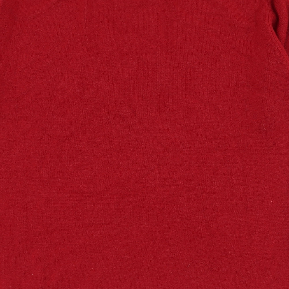 Womens UK Size L M&Co Red Pullover Jumper