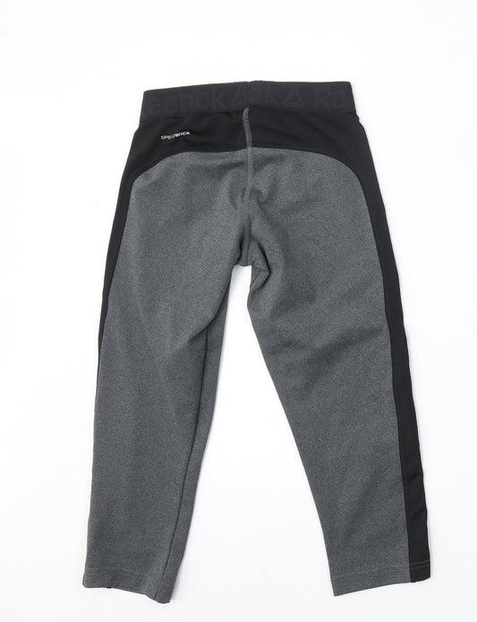 Reebok Womens Multicoloured  Polyester Compression Leggings Size XS L19 in Regular