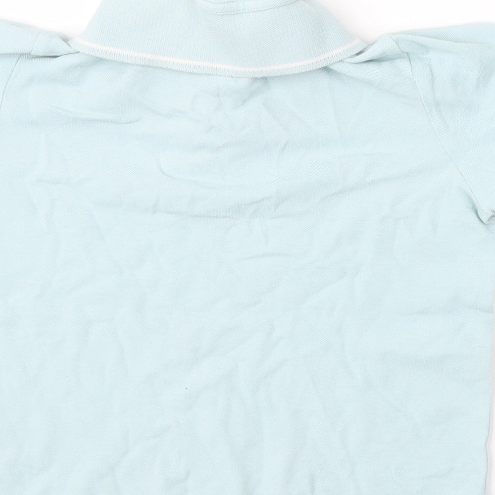 Very Boys Blue Cotton Basic Polo Size 8 Years Collared Button