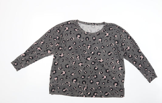 Womens UK Size L Dunnes Stores Grey Pullover Jumper
