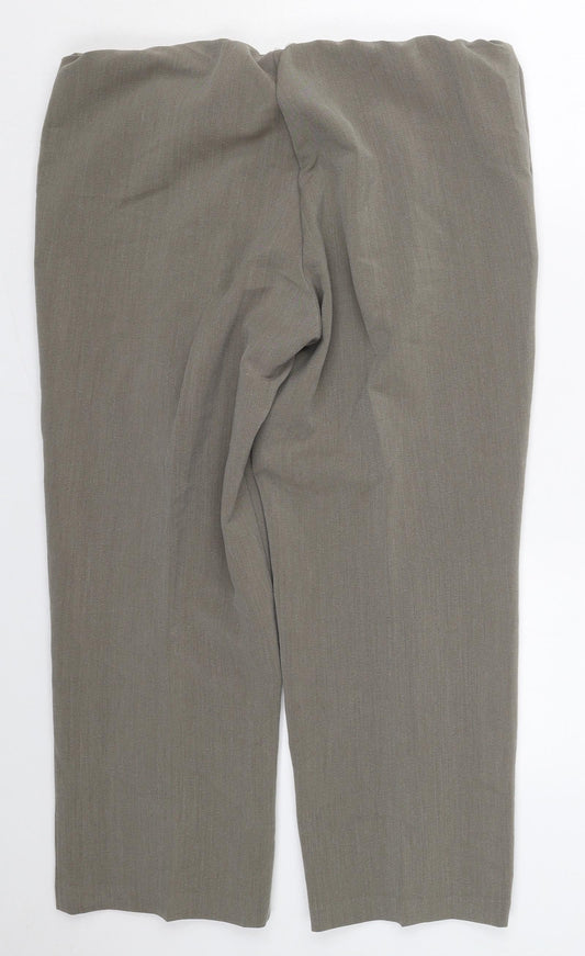 Womens UK Size 16 Sarah Hamilton Regular Fit Grey Trousers