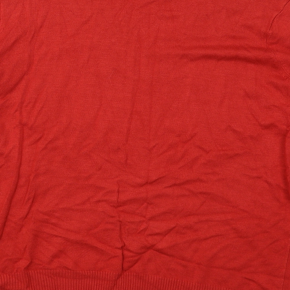 Womens UK Size 16 Peacocks Red Pullover Jumper