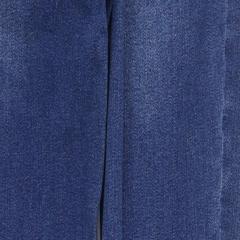 Womens UK Size M Preworn Regular Fit Skinny Blue Jeans