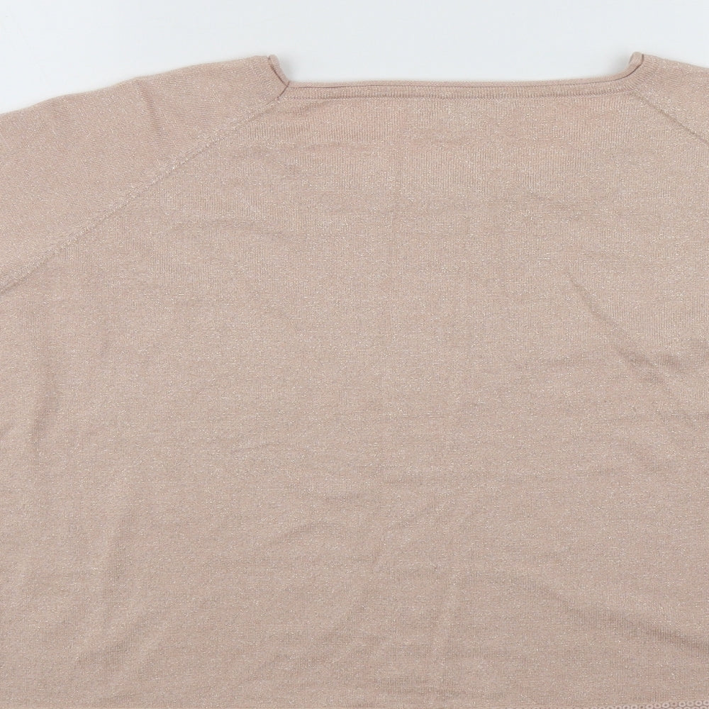 Womens UK Size S By Swan Beige Basic Blouse