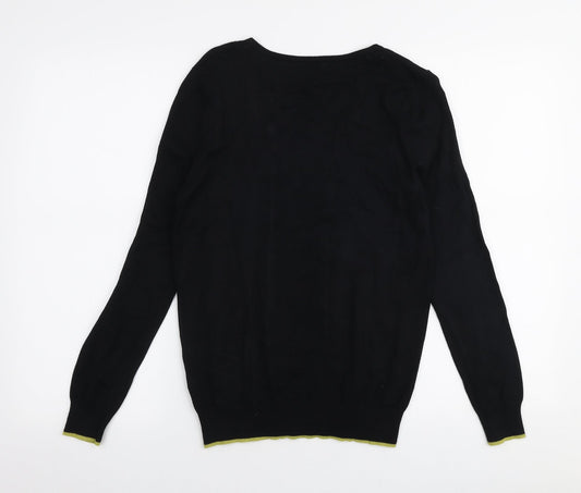 Womens UK Size 10 M&Co Black Pullover Jumper
