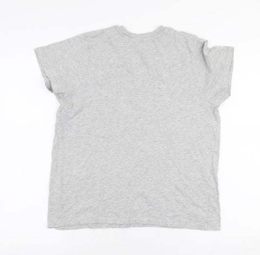 Primark Womens Grey 100% Cotton Jersey T-Shirt Size S Round Neck - Nyc