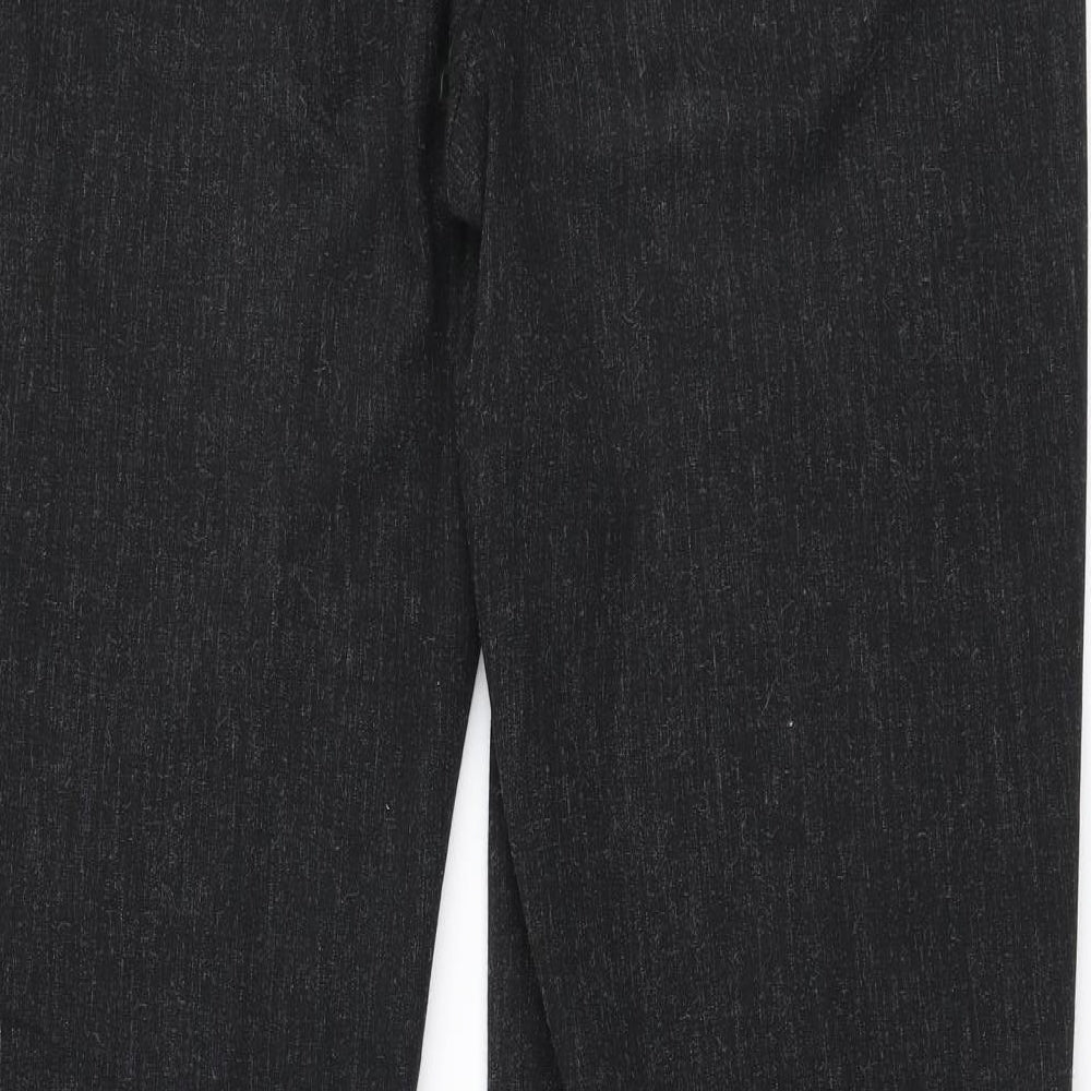 Womens UK Size 14 Marks and Spencer Regular Fit Black Trousers