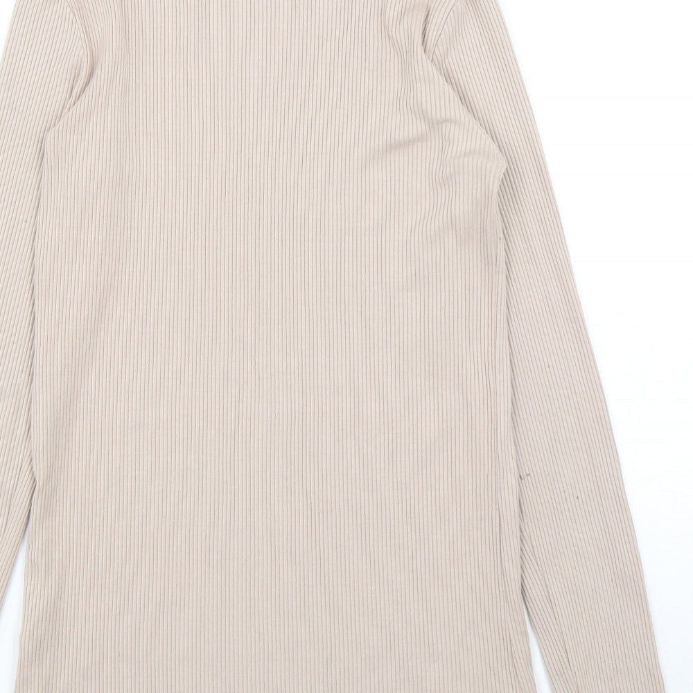 Womens UK Size S H&M Beige Pullover Jumper