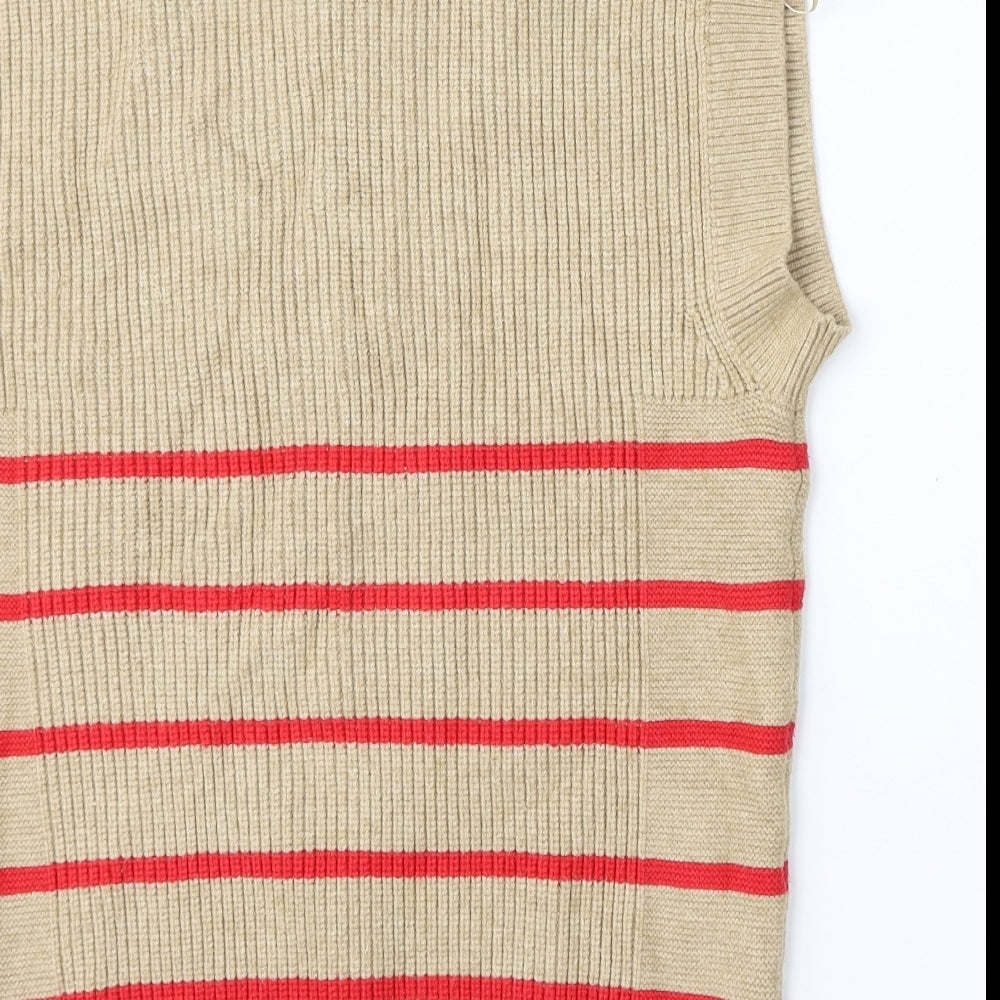 Womens UK Size S NEXT Beige Vest Jumper