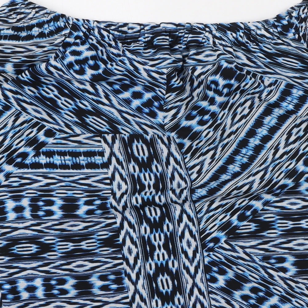 Womens UK Size 6 F&F Blue Basic Blouse