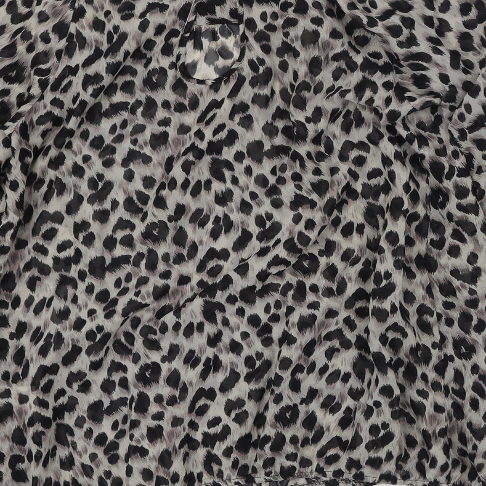 Womens UK Size 8 Dorothy Perkins Brown Basic Blouse