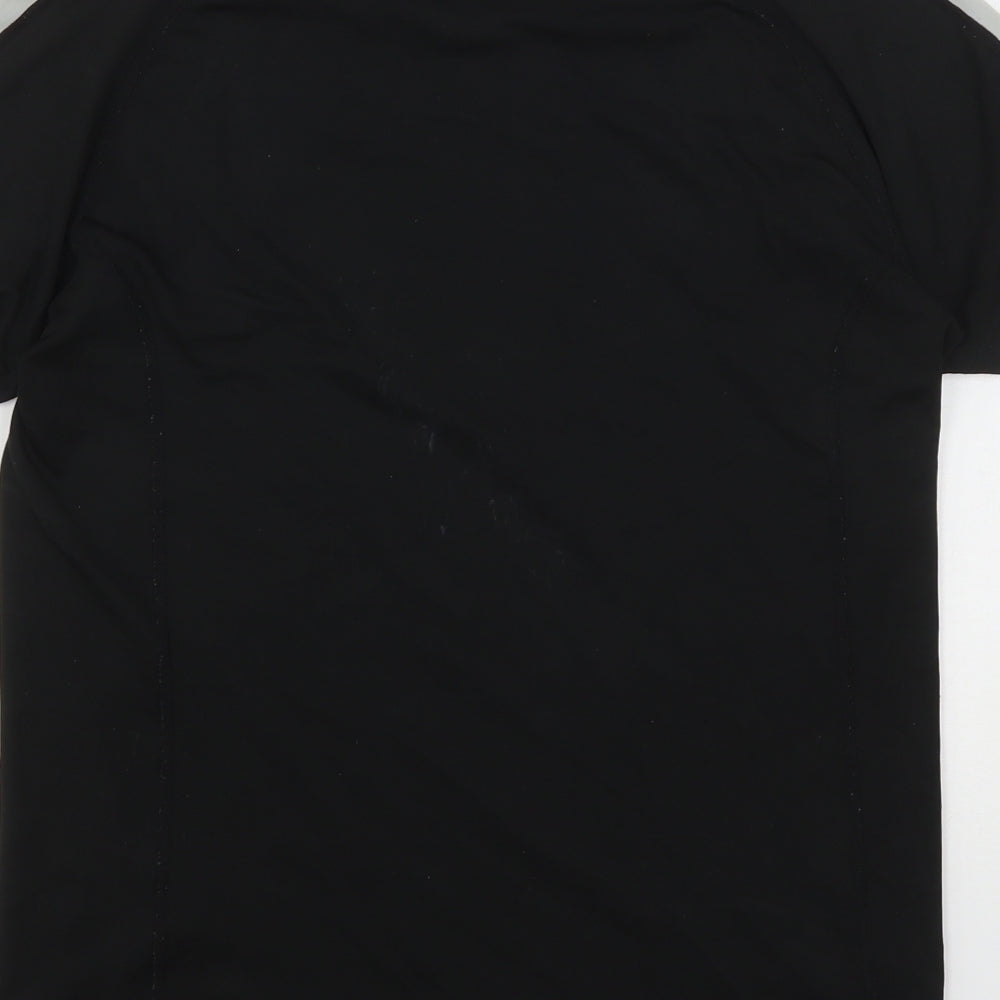 ASOS Mens Black Polyester Basic T-Shirt Size M Round Neck