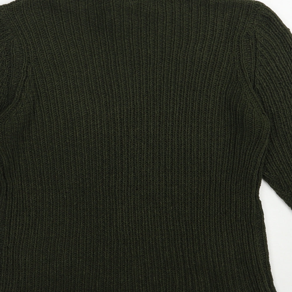 Womens UK Size L Brave Soul Green Pullover Jumper