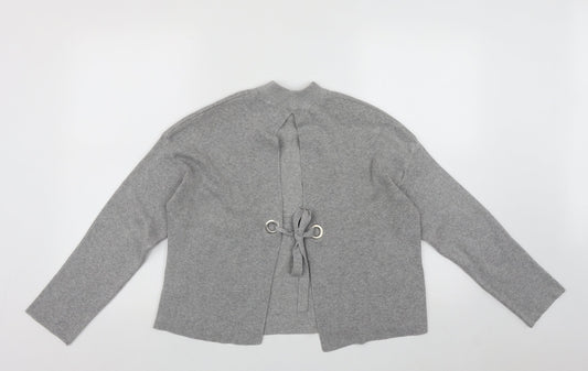 Womens UK Size XS Bershka Grey Pullover Jumper